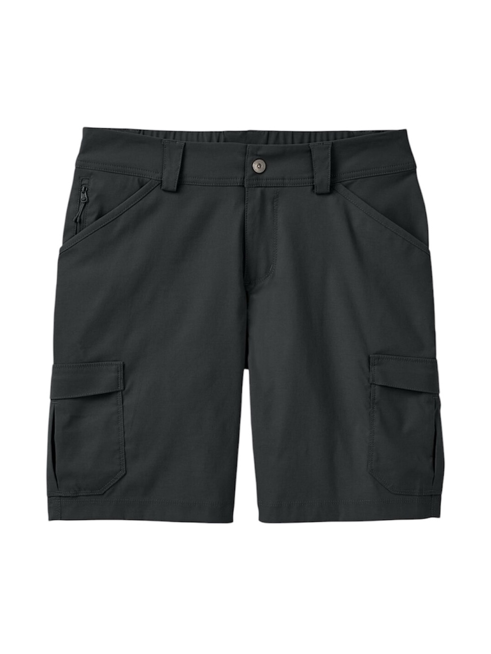 Duluth Dry On The Fly Black Cargo 10" Shorts Women's Size 12 Stretch UPF 50